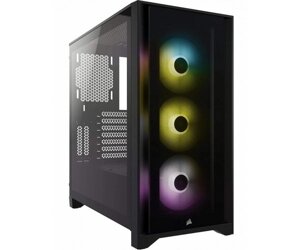 Корпус Corsair iCUE 4000X RGB Tempered Glass Black (CC-9011204-WW) без БЖ