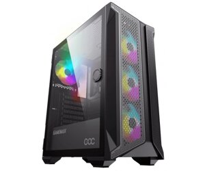 Корпус gamemax brufen C1 black, midi tower, без бж, для ATX / micro ATX / mini ITX, USB 2.0, 2xusb 3.0, 4x120 мм ARGB