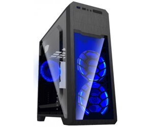 Корпус gamemax G563 black, без бж, midi tower, ATX / micro ATX / mini ITX, 1хusb 3.0, 2хusb 2.0, 4x120 мм LED,