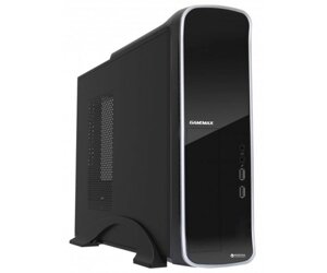 Корпус gamemax ST-610G black, 300 вт, micro ATX / mini ITX, 2xusb 2.0, 1x80 мм