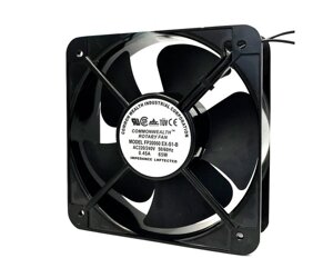 Кулер для охолодження серверних БП FP-20060EX-S1-B DC sleeve fan 2pin під паяння - 200*200*60мм, 220V/0,43A, 2600об/хв,