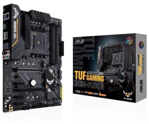 Мат. плата AM4 (B450) asus TUF gaming B450-PLUS II, B450, 4xddr4, crossfire, int. video (CPU), 6xsata3, 2xm. 2, 1xpci-E