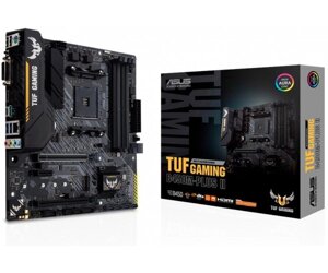 Мат. плата AM4 (B450) asus TUF gaming B450M-PLUS II, B450, 4xddr4, crossfire, int. video (CPU), 6xsata3, 1xm. 2,