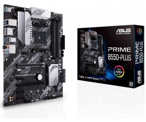 Мат. плата AM4 (B550) asus PRIME B550-PLUS, B550, 4xddr4, crossfirex, int. video (CPU), 6xsata3, 2xm. 2, 1xpci-E 16x