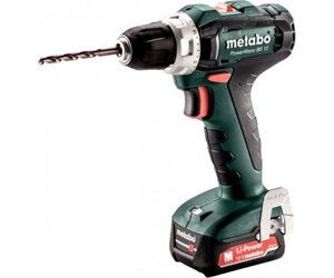 Metabo Шуруповерт-дриль PowerMaxx BS 12 - 2х2.0Аг (Slide-in), ЗП SC-30, кейс МС05, 12В