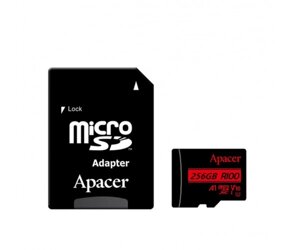 Microsdxc (UHS-1) apacer 256gb class 10 V10 A1 R100MB/s (adapter SD)