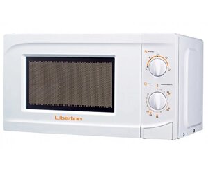 Мікрохвильова піч Liberton LMW-2090M, White, 700W, 20 л, звичайна, 6 рівнів потужності, керування механічне