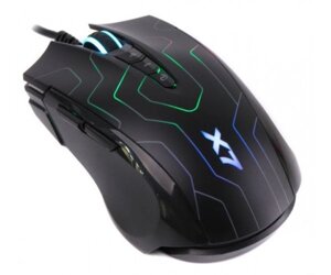 Миша A4Tech X89 Game Oscar Neon mouse Black, Optical, USB, 2400 dpi, Gaming X7, кабель 1,8 м (MAZE)