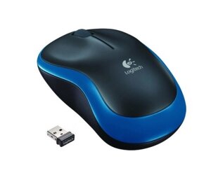 Миша Logitech M185, Blue/Black, USB, бездротова, оптична, 1000 dpi, 3 кнопки, 1xAA (910-002239)