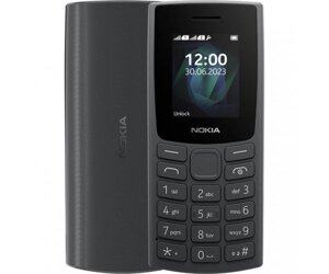 Мобільний телефон Nokia 105 SS 2023 Charcoal (1GF019EPA2C01) (no charger)