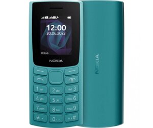 Мобільний телефон Nokia 105 SS 2023 Cyan (1GF019EPG6C01)