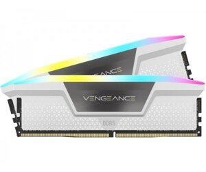 Модуль пам`ятi DDR5 2x16GB/6000 corsair vengeance RGB white (CMH32GX5m2B6000C40W)