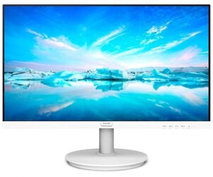 Монітор 23.8 Philips 241V8AW/00, White, WLED, IPS, 1920x1080 (16:9), 4 мс, 75 Гц, 250 кд/м²1000:1, 178°178°2x2 Вт,