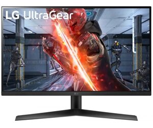 Монітор 27 LG 27GN60R-B, black, WLED, IPS, 1920x1080, 1 мс, 144hz, 300 кд/м²1000:1, 178°178°DP/HDMI, vesa 100x100,