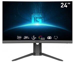 Монітор вигнутий 23.8 MSI G24C6p E2, black, WLED, VA, 1920x1080 (16:9), 1 мс, 180 гц, 250 кд/м²3000:1, 1500R,