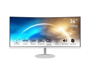 MSI монітор 34 PRO MP341CQW 2xhdmi, DP, MM, VA, 3440x1440, 21:9, 100hz, 4ms, srgb 116%curved, freesync