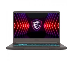 MSI ноутбук thin 15.6 FHD, intel i5-12450H, 16GB, F512GB, NVD4050-6, DOS, чорний