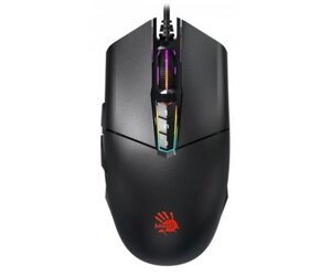 Миша A4Tech P91s Bloody Black, USB, до 8000 dpi, RGB, 8 кнопок, металеві ніжки X'Glide, 6 режимів стрільби для лівої