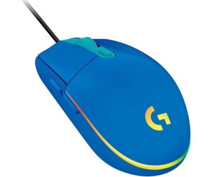 Миша Logitech G102 LIGHTSYNC, Blue, USB, оптична, 200-8000 dpi, RGB-підсвічування LIGHTSYNC, 6 програмованих механічних