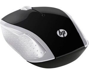 Мишка бездротова HP 200 Pike Silver Wireless Mouse, 3 кн., 1000 dpi, чорно-срібляста