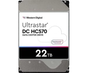 Накопичувач HDD 3.5 SATA 22.0TB WD ultrastar DC HC570 7200rpm 512MB (0F48155)