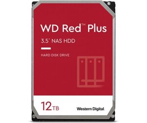 Накопичувач HDD SATA 12.0TB WD red plus 7200rpm 256MB (WD120EFBX)