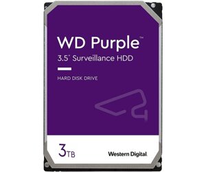 Накопичувач HDD SATA 3.0TB WD purple 5400rpm 256MB (WD33PURZ)