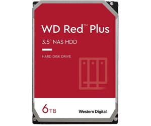 Накопичувач HDD SATA 6.0TB WD red plus 5400rpm 256MB (WD60EFPX)