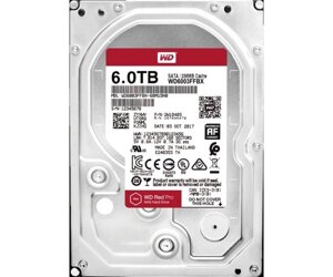 Накопичувач HDD SATA 6.0TB WD red pro NAS 7200rpm 256MB (WD6003FFBX)