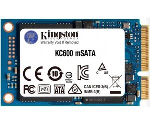 Накопичувач SSD 512GB kingston KC600 msata sataiii 3D TLC (SKC600MS/512G)