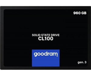 Накопичувач SSD 960GB goodram CL100 GEN. 3 2.5 sataiii 3D TLC (SSDPR-CL100-960-G3)