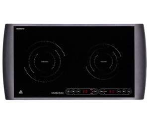 Настільна плита Ardesto ICS-B217, Black, 2900W (1600W+1300W), індукційна, сенсорне керування, 2 конфорки, загартоване