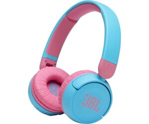 Навушники бездротові JBL JR 310BT, Blue/Pink, Bluetooth, мікрофон, акумулятор 400 mAh, дитячі (JBLJR310BTBLU)