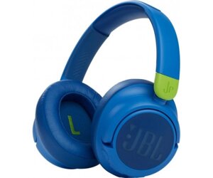 Навушники бездротові JBL JR 460NC, Blue, Bluetooth, мікрофон, акумулятор, дитячі (JBLJR460NCBLU)