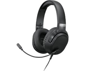 Навушники Lenovo ideapad Gaming Headset H100, Black, 3.5 мм, мікрофон, 32 Ом, 110 дБ, 1.8 м (GXD1C67963)