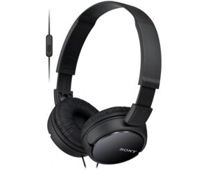 Навушники із мікрофоном sony MDR-ZX110AP black (MDRZX110APB)