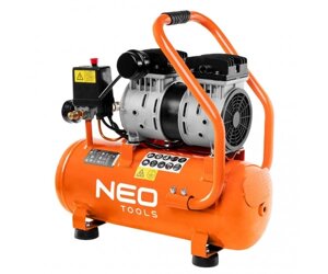 Neo Tools 12K020 Компресор, безмасляний, 230В, 12л, 8 Бар, 105л/хв, 500Вт, прямий привід, індукційний, IP20