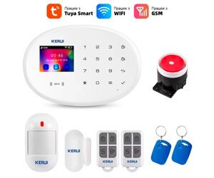 Охоронна сигналізація KERUI W202. Wi-Fi, GSM, Tuya, RDIF ключ