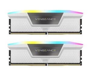 Память для настільних компютерів Corsair 32 GB (2x16GB) DDR5 6000 MHz Vengeance RGB (CMH32GX5M2E6000C36W)