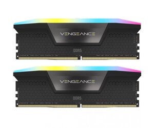 Память для настільних компютерів Corsair 32 GB (2x16GB) DDR5 6400 MHz Vengeance RGB (CMH32GX5M2B6400C36)