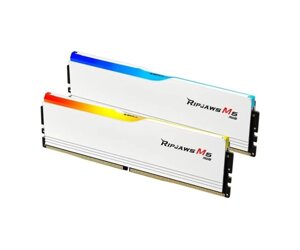 Память для настільних компютерів G. Skill 64 GB (2x32GB) DDR5 6000 MHz Ripjaws M5 RGB White (F5-6000J3238G32GX2-RM5RW)