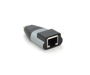 Перехідник Type-C (тато)/RJ-45 (мама), chip: RTL8153, 1000Mbps, Black