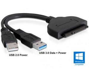 Перехідник USB 3.0 > SATA III 2.5 7+15pin OEM