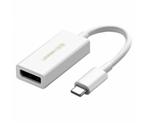 Перехідник USB-C to DisplayPort Adapter MM130 UGREEN Білий