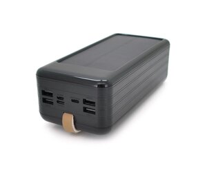 Power bank KKD-10W 100000 mAh (КПД 60%Solar, flashlight, Input: 5V/2.1A (MicroUSB, TypeC, Lightning), Output: 5V