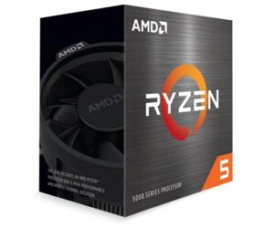 Процесор AMD (AM4) Ryzen 5 5600X, Box, 6x3.7 GHz (Turbo Boost 4.6 GHz), L3 32Mb, Zen 3, 7 nm, TDP 65W, розблокований