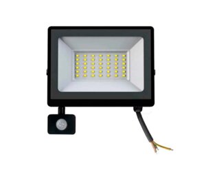 Прожектор LED з датчиком руху ritar ZB-PGGY-50W, 50W, SMD2835, IP65, 4000lm, 6500K (100%ra>70, 182*146*40mm, black