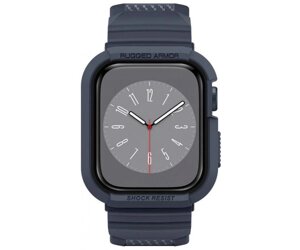 Ремінець Spigen Чохол та ремінець для Apple Watch SE/6/5/4 (44mm) Rugged Armor Pro 2 in 1, Charcoal Gray (ACS00819)