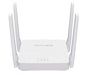 Роутер Mercusys AC10 Wi-Fi 802.11b/g/a/n/ac, 2x10/100M LAN, 1x10/100 WAN, 4 зовнішніх антени