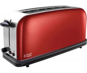 Russell Hobbs Тостер Classic, 1100Вт, метал, довгі слоти, червоний